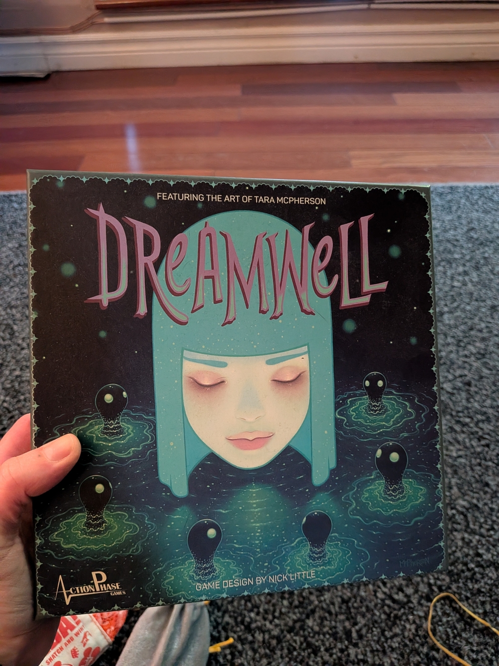 Dreamwell Board Game Teal Illustration by Tara McPherson